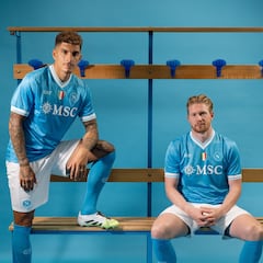 Las nuevas camisetas del Nápoles campeón de Italia