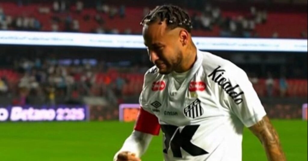 Un Neymar desconcertado por completo abandona en llanto el Morumbí (+Video)