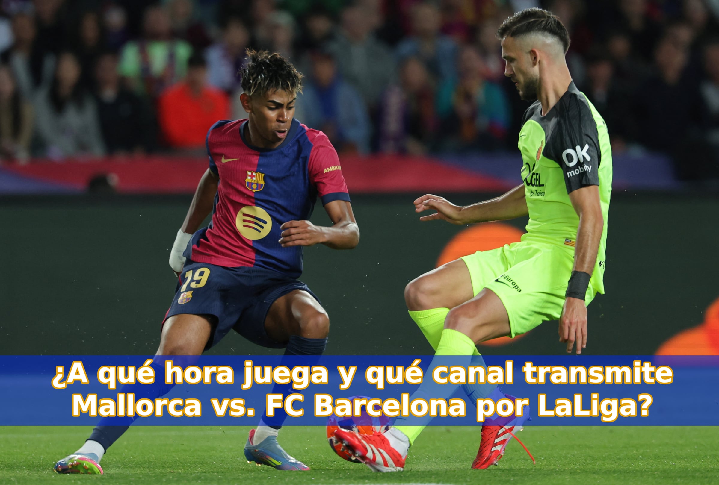 BARCELONA (ESPAÑA), 16/08/2025.- Lista de horarios y canales de TV para mirar el partido entre RCD Mallorca y FC Barcelona este sábado 16 de agosto por la jornada 1 de LaLiga 2025-26 desde Son Moix. Foto de LLUIS GENE para AFP