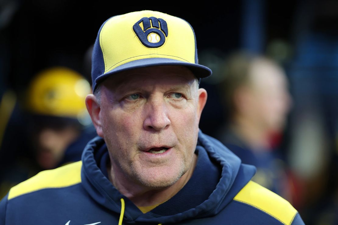 El mánager Pat Murphy está en su segunda temporada al frente de los Brewers.