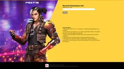 Canje de Códigos de Free Fire