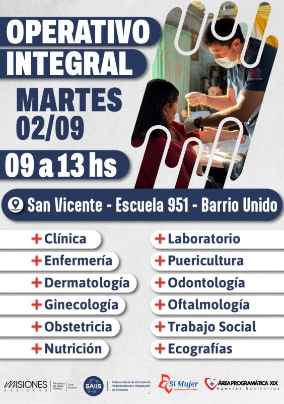 Nuevo operativo integral de salud