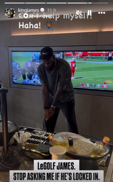LeBron James mostró su swing y se autodenominó 