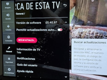 La actualización puede verificarse en