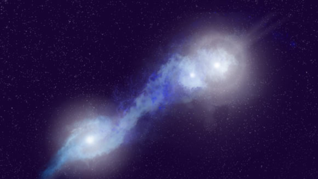captan por primera vez la fusión simultánea de tres galaxias